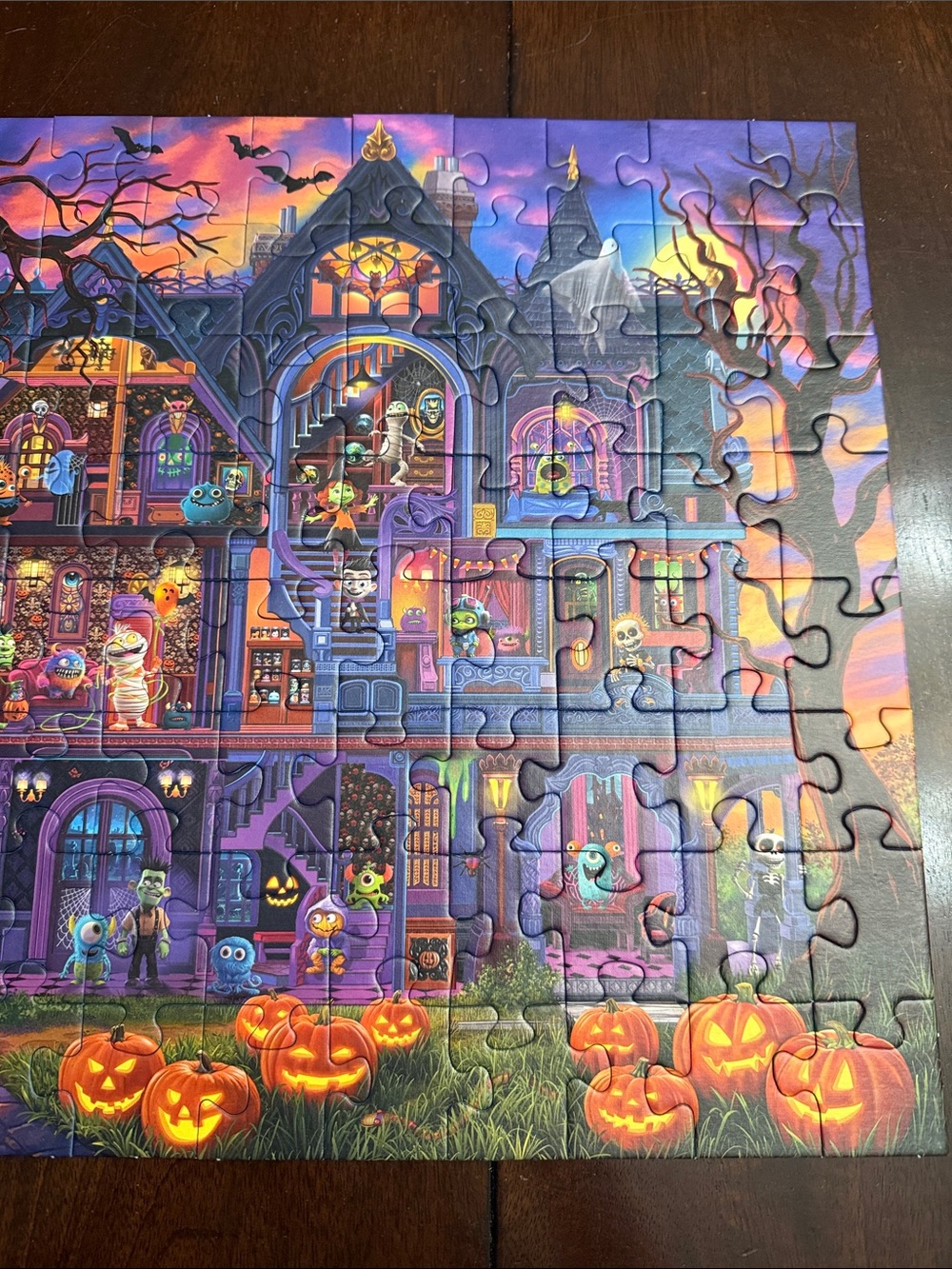 Ravensburger Halloween Monster House Party Puzzle. 100 pieces.  Excellent cond - Picture 6 of 7